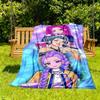 1pc K-Pop Hunters Outdoor Blanket Lightweight Flannel, All-Season Use for Sofa, Bed, Travel, Camping, Living Room, Office, Couch040