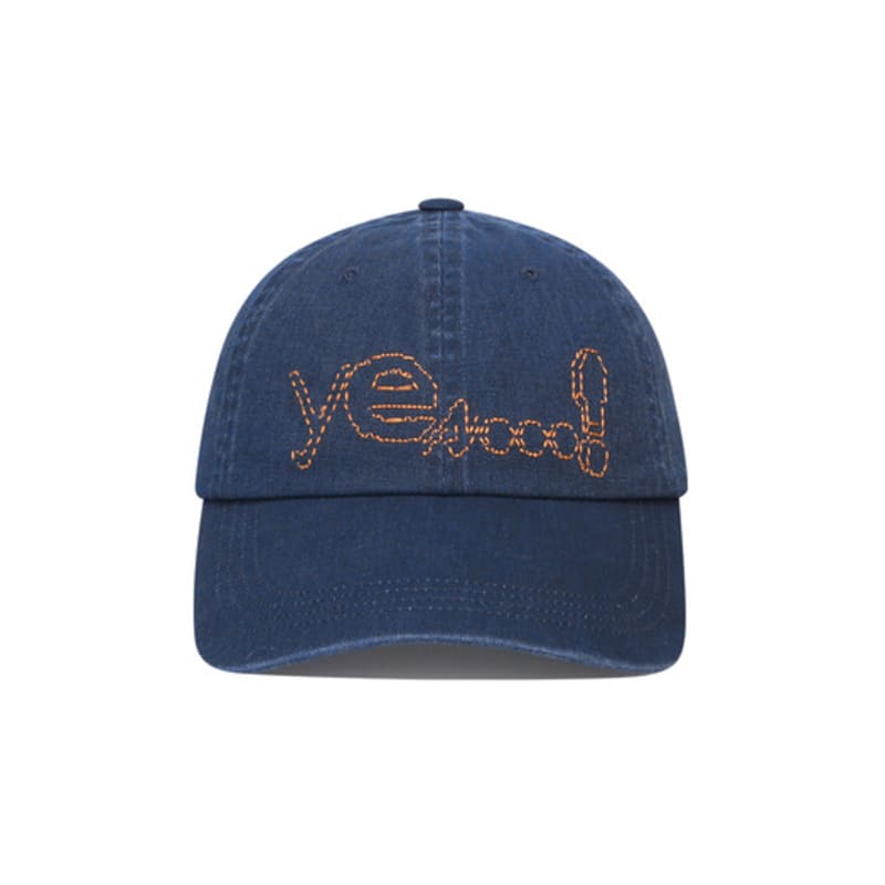 YESEYESEE Y.E.S Dotted Logo Cap Navy
