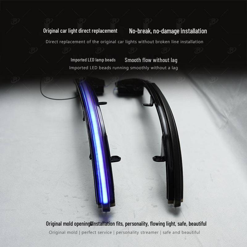 Volkswagen Tiguan 2019+ Rearview Mirror Sequential Turn Signal Light - Blue Edition