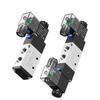24V 4V210-08 Pneumatic Solenoid Valve: Two-Position, Five-Way Air Connector for 4V220-08 and 4V310-10 Tubing