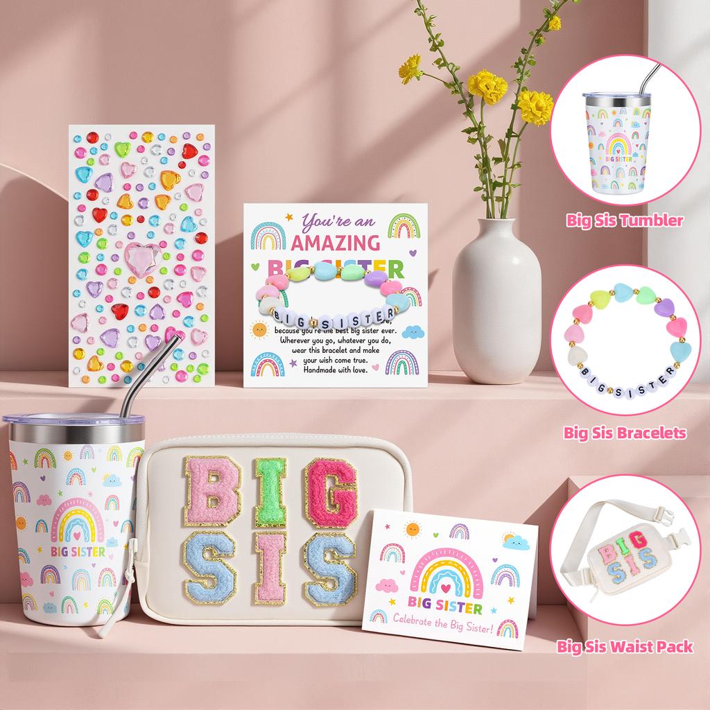 Big Sister Gifts For Girls, 6 Piece New Big Sister Gifts Set