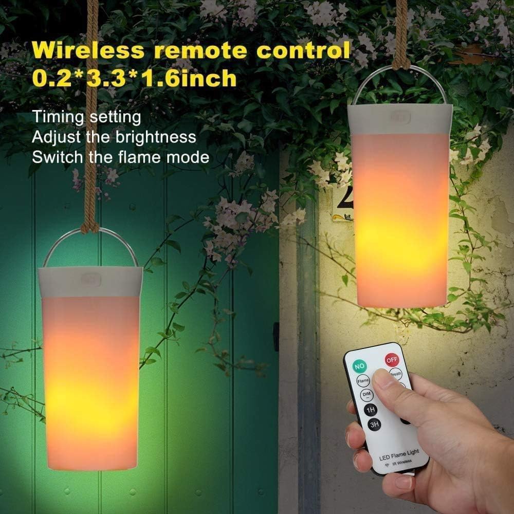 Flame Light, Remote Control USB Rechargeable Flame Light, 4 Modes LED Flame Effect Light for Living Room, Bedroom, Bar, Halloween, Christmas Party (1)
