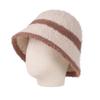 Hat women's autumn and winter new lamb plush bucket hat color matching versatile bucket hat warm and cold knitted basin hat tide