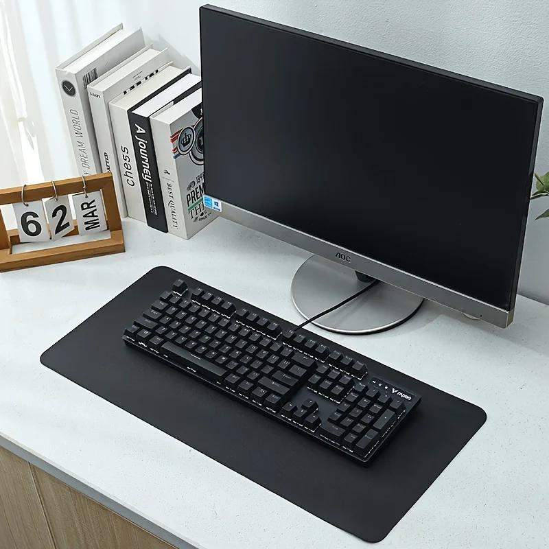 PU Leather Mouse Pads Desk Mat for Solid Gaming Waterproof Non-slip Computer Pad Keyboard Pads