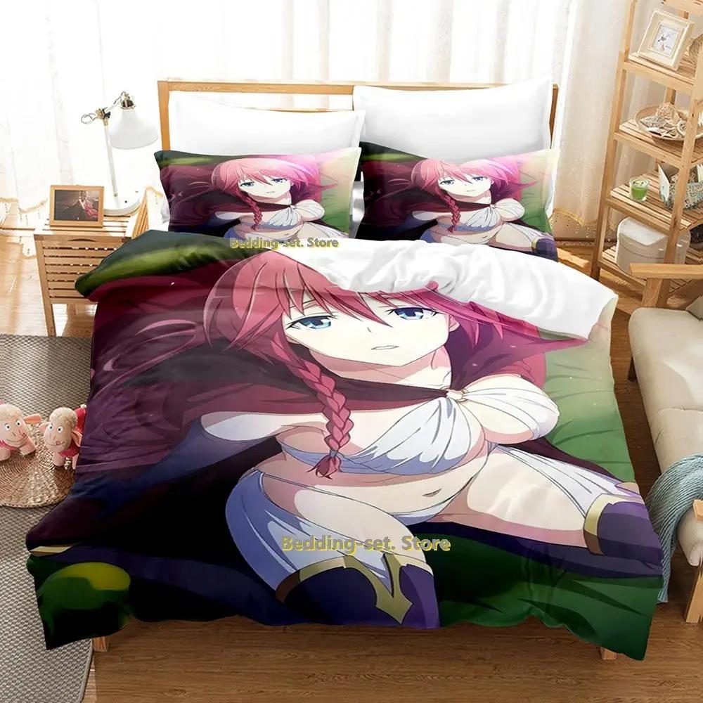 

SkinFriendly Elegant New Lilith Asami Trinity Seven Cartoon Anime three piece Adult Kid Bedroom Duvetcover Sets 3D Kawaii Girl Quilt Comforter (quilt)-EU Single(135*200cm)3pcs