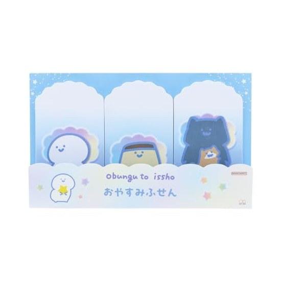 Sun-Star Stationery Obungu Issho Goods Sticky Notes Paper Fuwafuwa Night