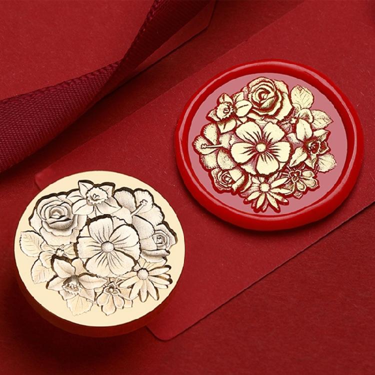 Brass Stamp Sealing Head for Envelopes Invitation Greeting Card Decorations Gift