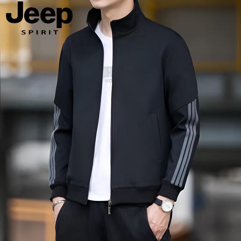 JEEP SPIRIT Men s Stand Collar Casual Jacket 4XL