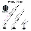 Rechargeable Electric Scrubber 3 9 Heads Powerful Motor Metal Gears Extendable Rod for Bath Kitchen Car Multi-Use
