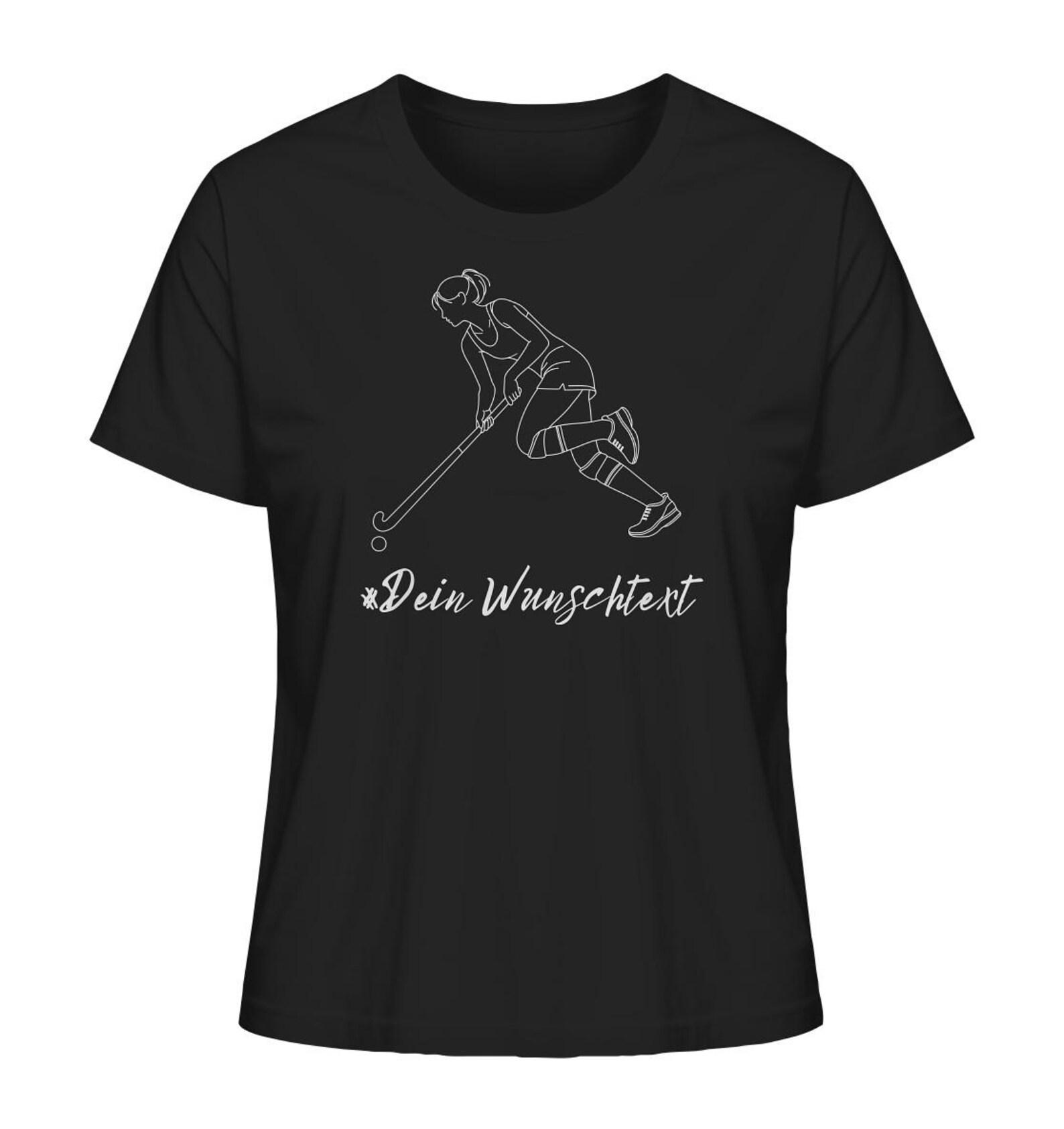 Field hockey T-shirt personalized with your desired text field hockey player gift - Ladies Organic Shirt S