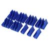 Geometric Wrench Organizer 20 Slots Modular Magnetic Wrench Rack Holder for 6mm to 38mm 1 4in to 1 1 2in Spanner Blue