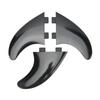 3Pcs Surfboard Fins PVC Quick Release Replacement Tri Fin Set for Longboard Surfboard Paddleboard