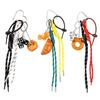 Adorable Alkaline Bread Phone Charm Keychain Pendant Woven Rope Bow Love Heart Pendant Girl Gift Fashion Charm Accessories