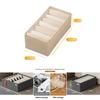Fabric Foldable Storage Box With Dividers For Wardrobe Organization And Clothing Storage
