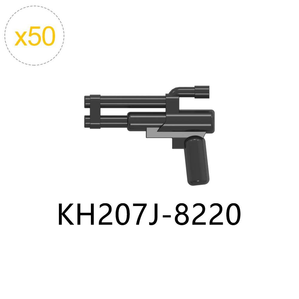 50pcs/lot Gun Pistol Space Soldiers Military War Weapon Compatible Figure Building Blocks Educational Toys For Children Boy Kid
