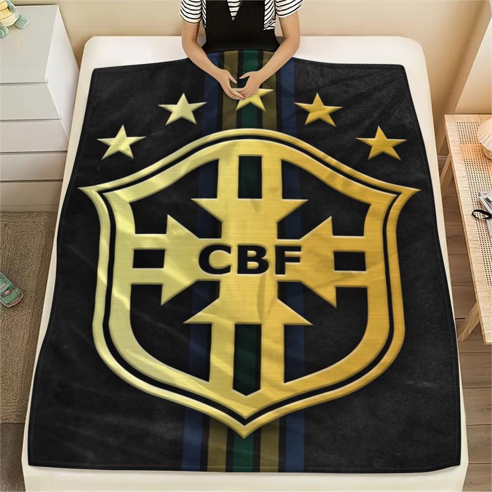 1Pc Chesterfield F.C Print Flannel Blanket, High quality Comfortable for All Seasons, Home Decor, Warmth and Comfort, Perfect for Christmas GiftS