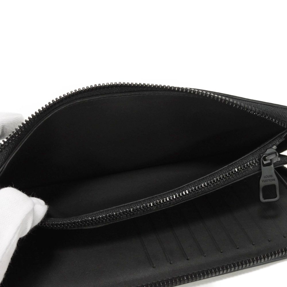 Used 12564 Zippy Wallet Vertical M82368 7940 Japan Exclusive Multicolor RFID Monogram Spotlight Noir Men's from Japan