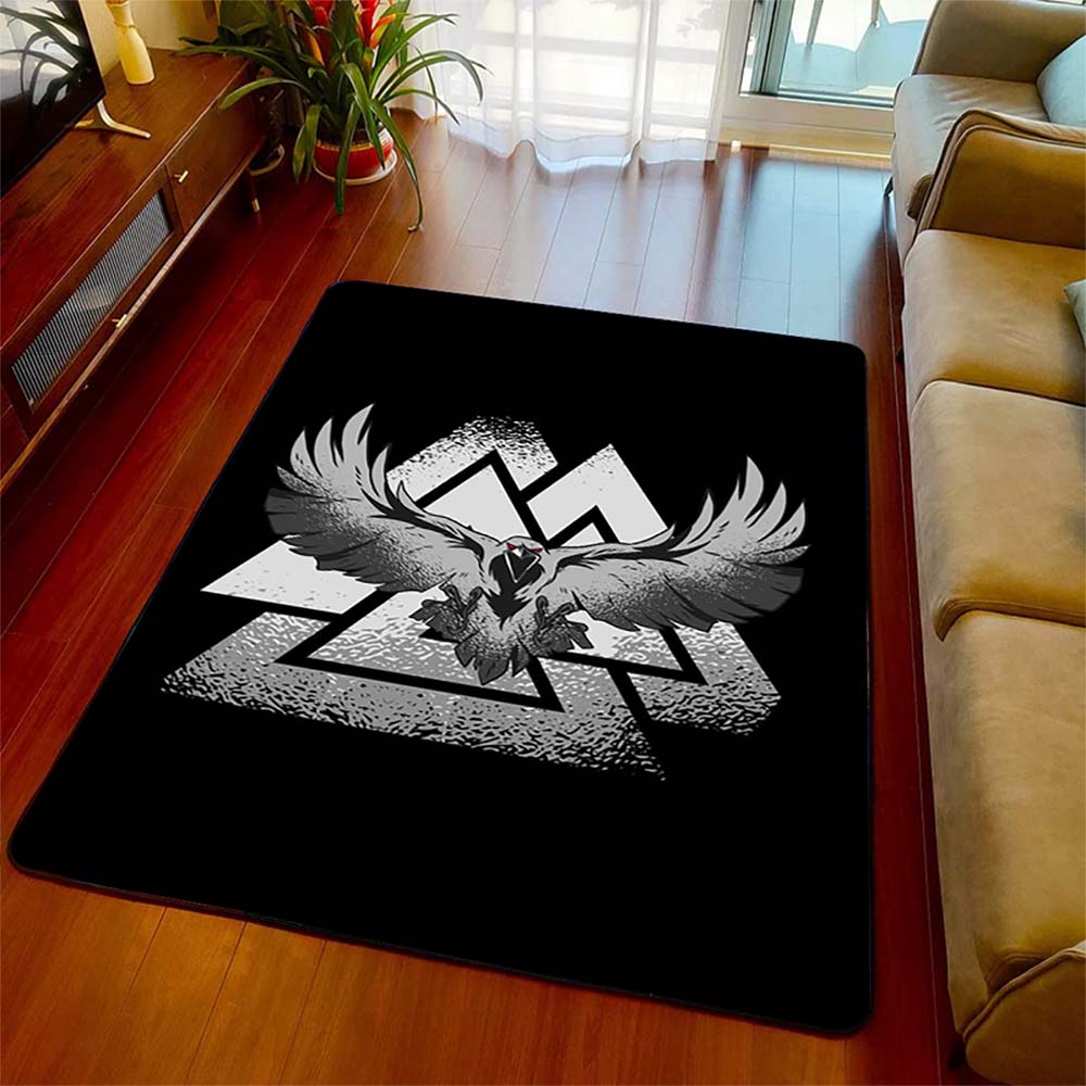 Black Celtic Viking Carpet Dragons Tattoo Luxury Area Rugs Carpets Home Decoration The Us Decor Greek Eye Tree Viking Area Rugs