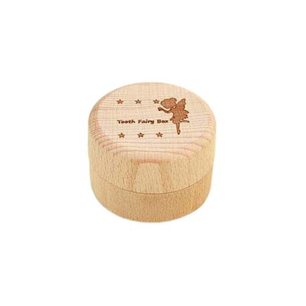 Wooden Milk Teeth Organizer Primary Teeth Tooth Fairy Box Portable Deciduous Tooth Case  Children