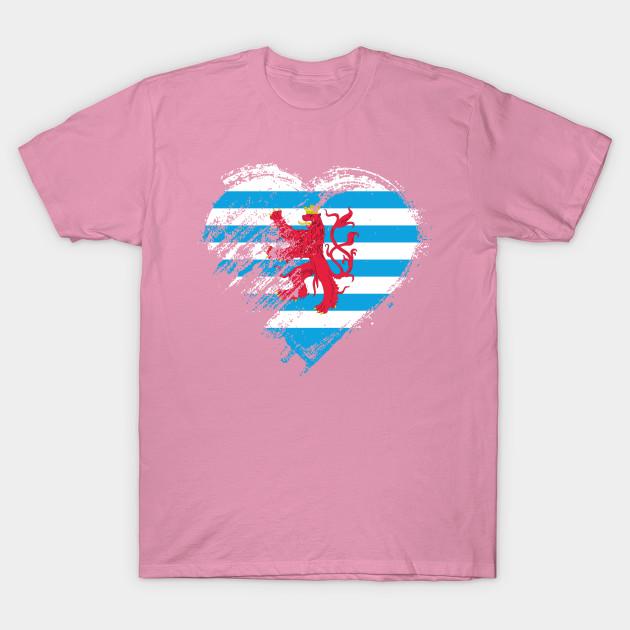 T Shirt Women Grungy I Love Luxembourg Heart Flag Harajuku Print Kawaii Tshirt Summer Short Sleeve Female T-Shirt Top Tee