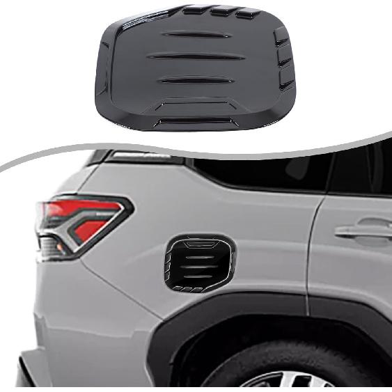 Fuel Tank Cap Trim Cover Compatible with Subaru Forester 2025,ABS Carbon Fiber Pattern Gas Fuel Door Cover Trim Scratch Cap,Exterior Fuel Tank Cap