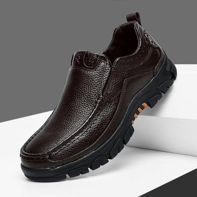 Leren schoenen heren nieuwe herfst casual schoenen waterdicht en antislip wandelschoenen bergbeklimmen heren leren schoenen grote maat herenschoenen
