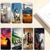 Fine Horse Transparent Phone Case for Motorola Moto Edge Plus G200 G23 E13 E15 E20 E30 G62 G71 G72 G75 G24 G15 Power