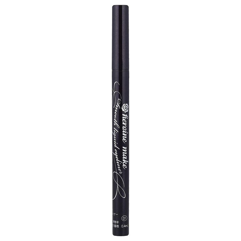 Heroine Make, Smooth Liquid Eyeliner, Ultra-Fine Brush, 01 Jet Black, 0.014 fl oz (0.4 ml)