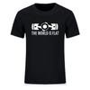 New Summer The World Is Flat Engine T Shirt Short Sleeve Custom T-shirts New Style Men O-neck Cotton T Shirts Fashion Streetwear