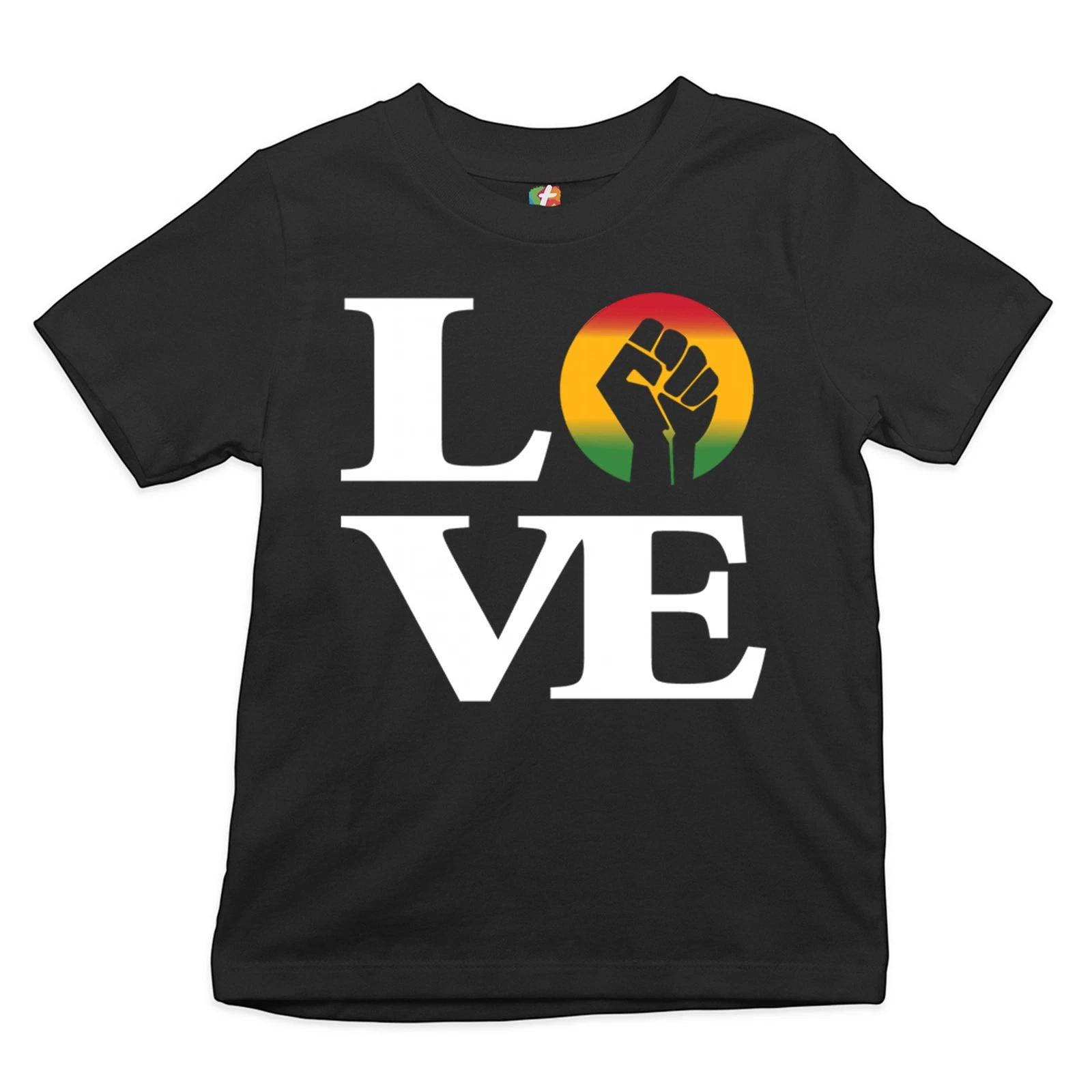 Love Power Fist Youth kids boys T-Shirt Black Lives Matter African American Kids 160