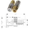 F Type to SMA Male Female Coax Connector Coaxial Adapter 2 Sets 6 Pcs