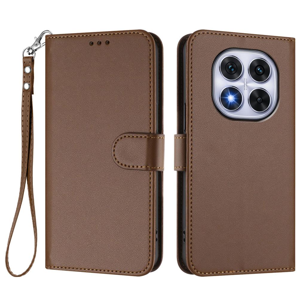 For Xiaomi Redmi Note 14 Pro+ 5G/Xiaomi Poco X7 5G/Xiaomi Redmi Note 14 Pro 5G Leather Case Wallet Stand Phone Cover with Wrist Strap