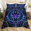 Zwillinge Königin König Bettbezug Sternbild Horoskop Bettdeckenbezug Astrologie Galaxie Bettwäscheset Stern Polyester Steppdeckenbezug