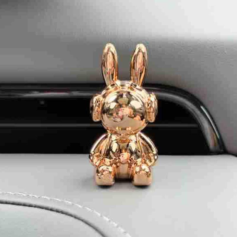 Cartoon Konijn Beer Auto Interieur Decoratie Middenconsole Decor Persoonlijkheid Kamer Tafel Bureau Thuis Kantoor Miniatuur Beeldjes