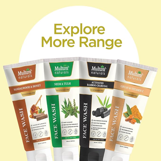 Multani Naturals Aloe Vera & Papaya Face Wash 100 Ml Pack Of 1 Herbal Gentle Cleanser For Hydration Unisex Skincare