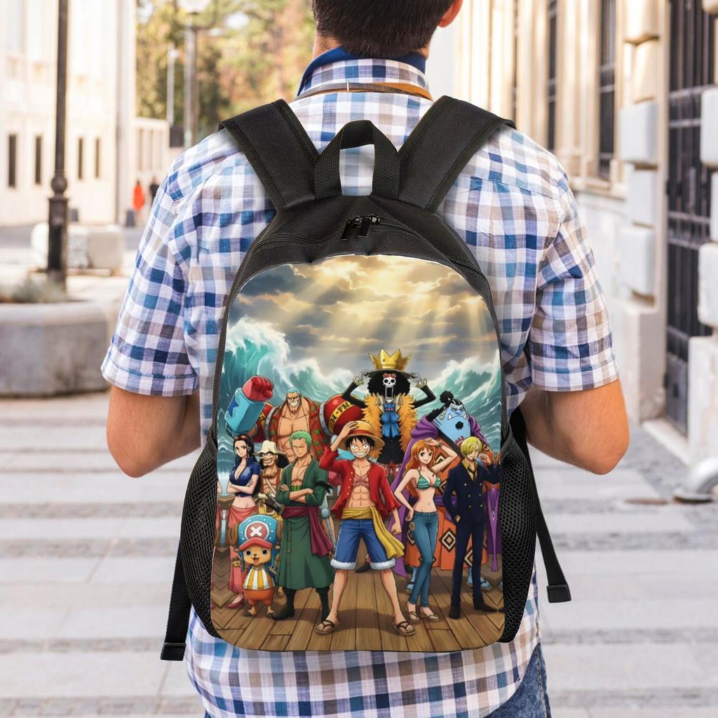 One Pieces Travel Backpack Men Women School Computer Bookbag Manga College Student Daypack Bags