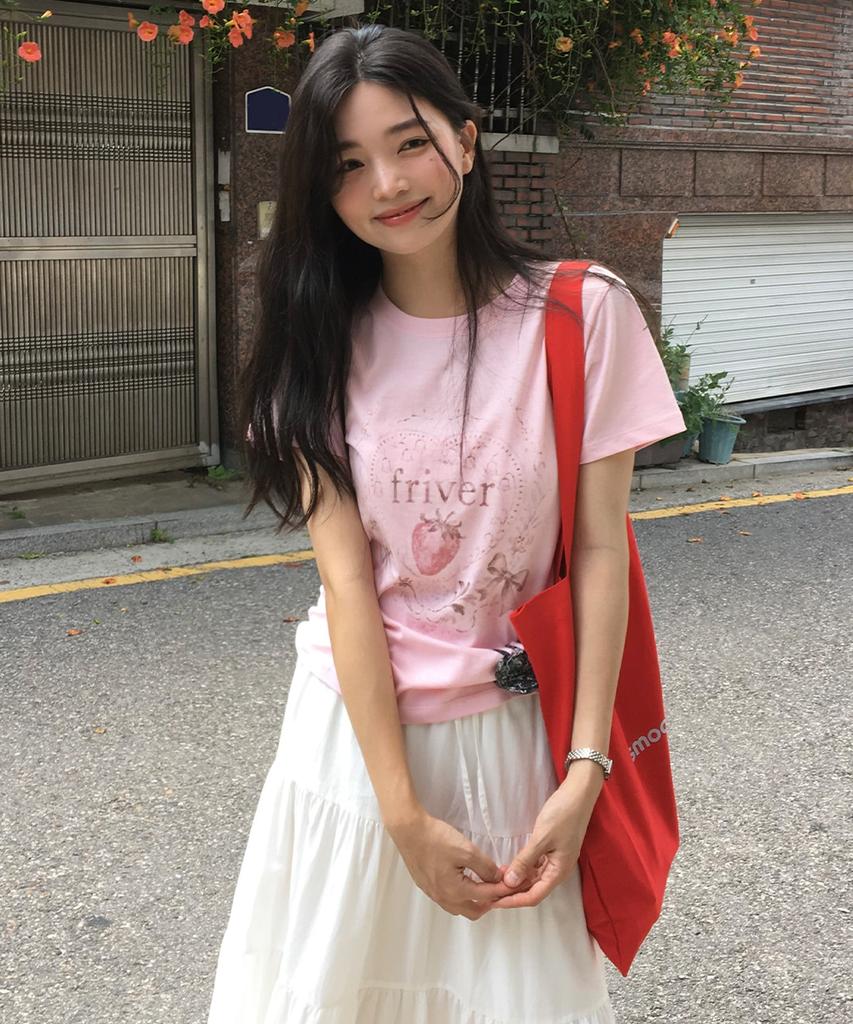 Peulibeo07 Vintage Berry T-Shirt [Frsp09Ts04]_Pink