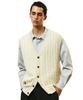 SSY Sunday Cable Knit Vest Cardigan Cream