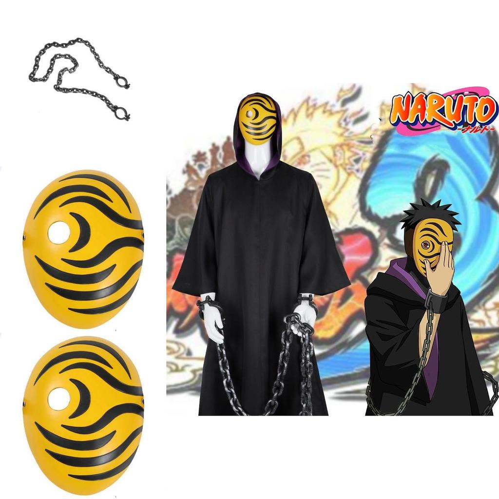 Set Costume Naruto Akatsuki Tobi Uchiha Obito Pentru Cosplay Și Halloween