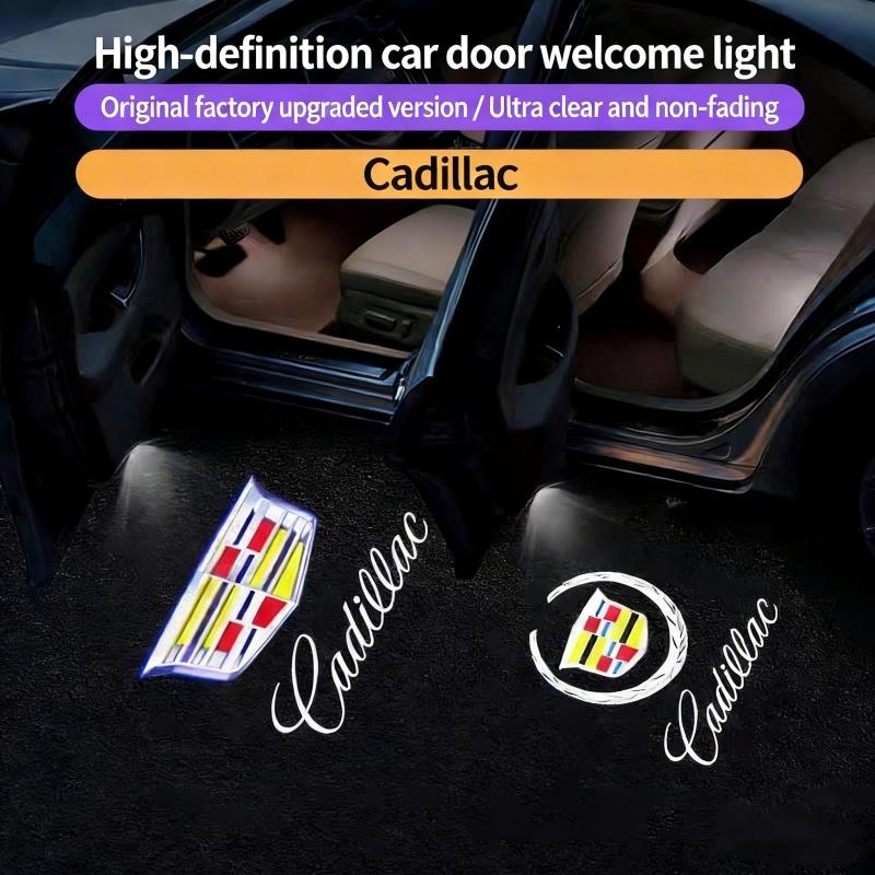 LED Car Door Light for Cadillac SRX XT4 XT5 XT6 ATS XTS CT5 CT6 Logo Shadow Laser Projector Auto Welcome Emblem Lamp AccessoriesAU7
