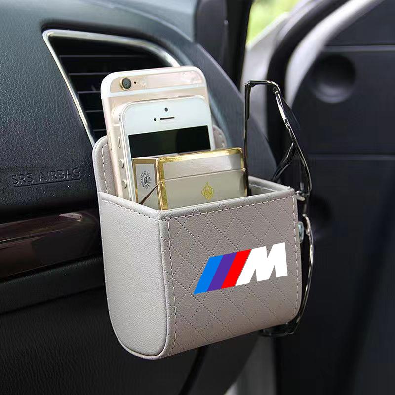 Car Air Outlet Storage Box Phone Glasses Organizer Car Goods For BMW M E34 E36 E60 E90 E46 E39 E70 F10 F20 F30 X5 X6 X1 M3 M5 M6 E71 F01 F02 F87