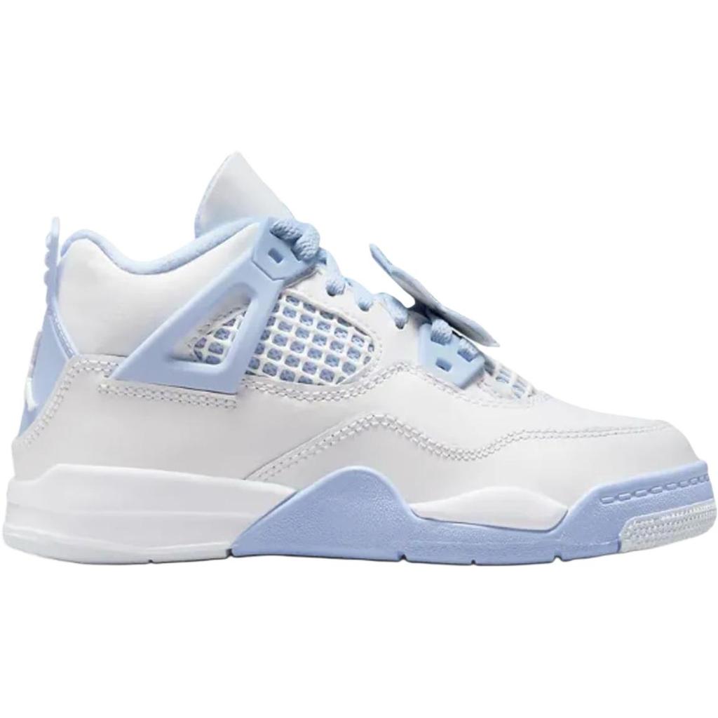 Air Jordan 4 Retro PS Forget Me Not Barnesko Hvite Blåtonet Oliven-Grønn IB8962-100