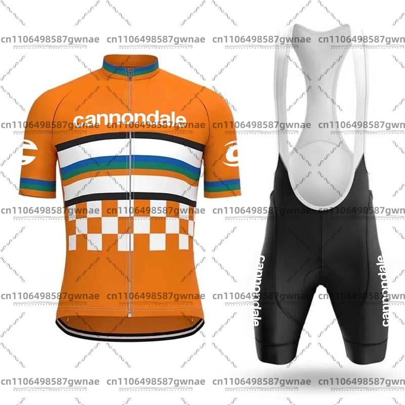 Cannondale Mountain Bike Jersey Set, Reflective Custom Jersey with Bib Shorts Summer Jersey