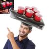 Triangle Cap Toss Game Hat Beverage Cup Mats Party Toss Game Inflatable Pong Hat  Garden Party