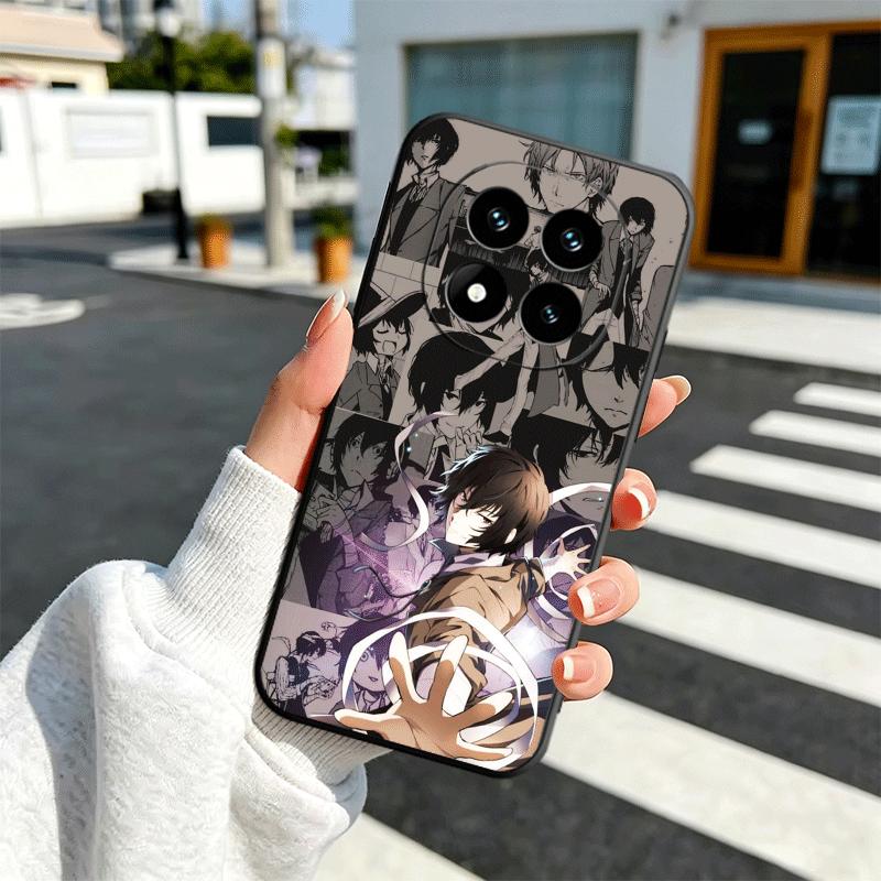 Bungo Stray Dogs Manga Soft Phone Case for Xiaomi Redmi Note 12 13 14 15 Pro Plus 11 12S 11S 11T 10 4G Black Cover Back Shell