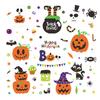 Cute Halloween Party Stickers Pumpkin Decoration Stickers Self-Adhesive Cartoon New Ghost Home