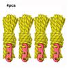 4 Pcs Tent Rope Hiking Wire Camping Supplies Firm Structure Multifunctional Windproof Outdoor Lanyard Reflective Safety