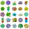 50 Pieces of Succulent Cactus Potted Fresh Stickers DIY Suitcase Notebook Water Cup Stickers