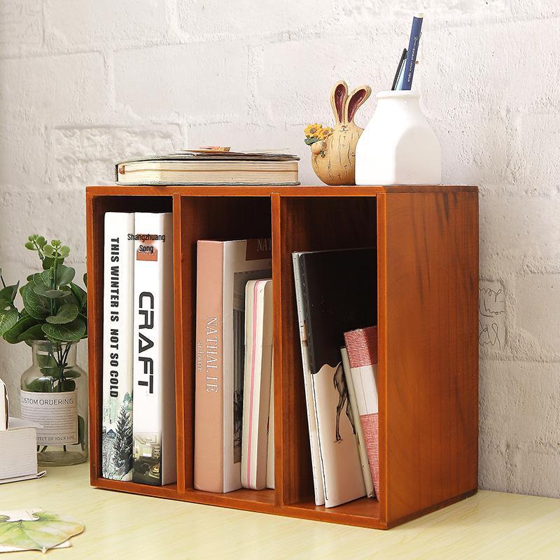 Mehrschichtiges Desktop-Bücherregal zur Aufbewahrung für Zuhause, Schlafzimmer oder Studenten