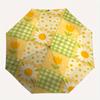 1pc Floral Patchwork Auto Leisure Cool Umbrella - Auto Open/Close Folding Umbrella with Reinforced 8-Rib Frame, 101